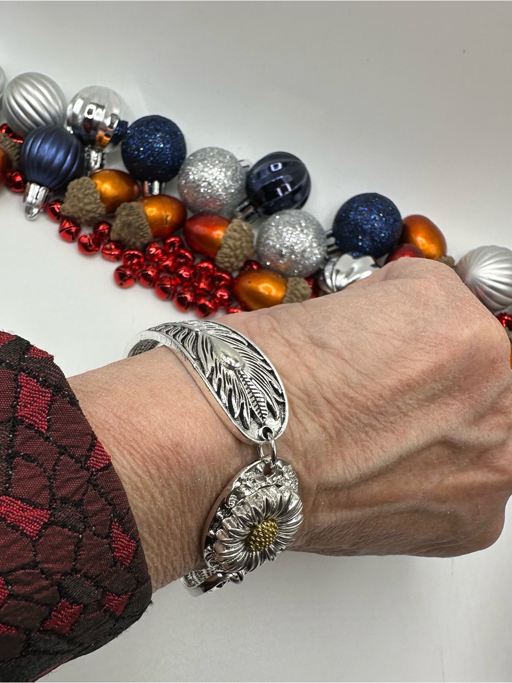 Sunflower Snap Jewelry Bangle Bracelet 18mm Ginger Snap! Size: Large Wrist NWT - Picture 7 of 17